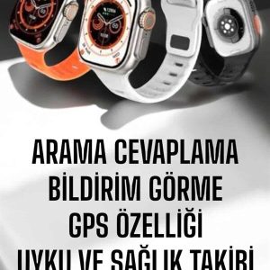 Yeni Nesil Akıllı Saat Adımsayar GPS Nabız Ölçer Uyku ve Sağlık Takibi