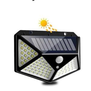 Solar Sensörlü Duvar Lambası Bahçe Lambaso Parlak Beyaz Işık Suya Dayanıklı