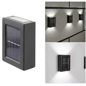 Solar Lamba Dekoratif Aplik Su Geçirmez Led Işıklı Duvar Lambası