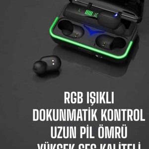 Bluetooth Kulaklık Powerbankli Yüksek Ses Kaliteli Şarj Göstergeli