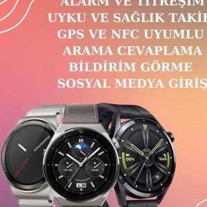 ANC Özellikli Bluetooth Kulaklık ve Amoled Ekran Akıllı Saat Uyku ve Sağlık Takibi Nabız Ölçer