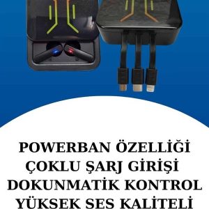 Dijital Göstergeli Bluetooth Kulaklık ve Bildirim Görebilen Akıllı Saat Alarm ve Titreşim