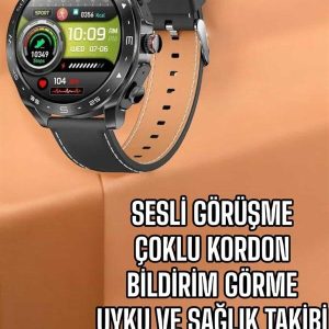 Akıllı Saat Bildirim Görme Sesli Görüşme Çoklu Kordon GPS Takibi