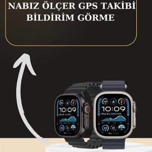 Akıllı Saat Sesli Görüşme Titreşimli GPS Bağlantısı Müzik Dinleme Sosyal Medya Bildirimleri