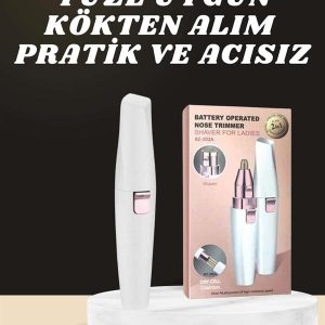 Kulak Burun ve Yüz Epilasyon Aleti ve Yüz Masaj Aleti İkili Cilt Bakım Seti