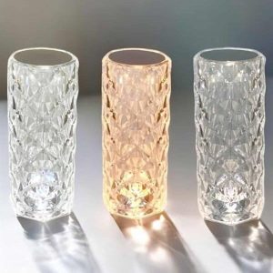 Gece Lambası Kristal Lamba Dokunmatik Şarjlı Hediyelik
