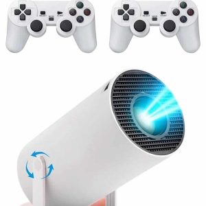 Ayaklı Oyun Projeksiyonu Çift Kollu Taşınabilir Sinema Projektörü