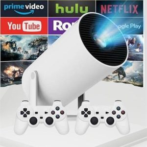 Taşınabilir Android Projeksiyon Ayaklı Çift Kollu 4K Çözünürlüklü Sinema Projeksiyonu