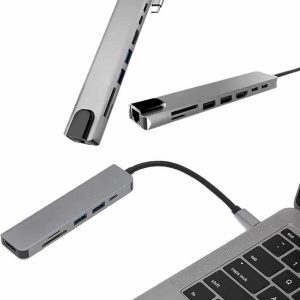 Çevirici Dönüştürücü Adaptör Macbook 3 In 1 Type-C To Hdmı USB 3.0