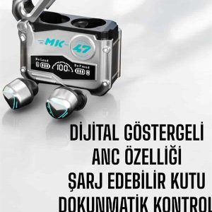 Oyuncu Kulaklığı Bluetooth Bağlantılı ANC Özelliği 5.0 Bluetooth