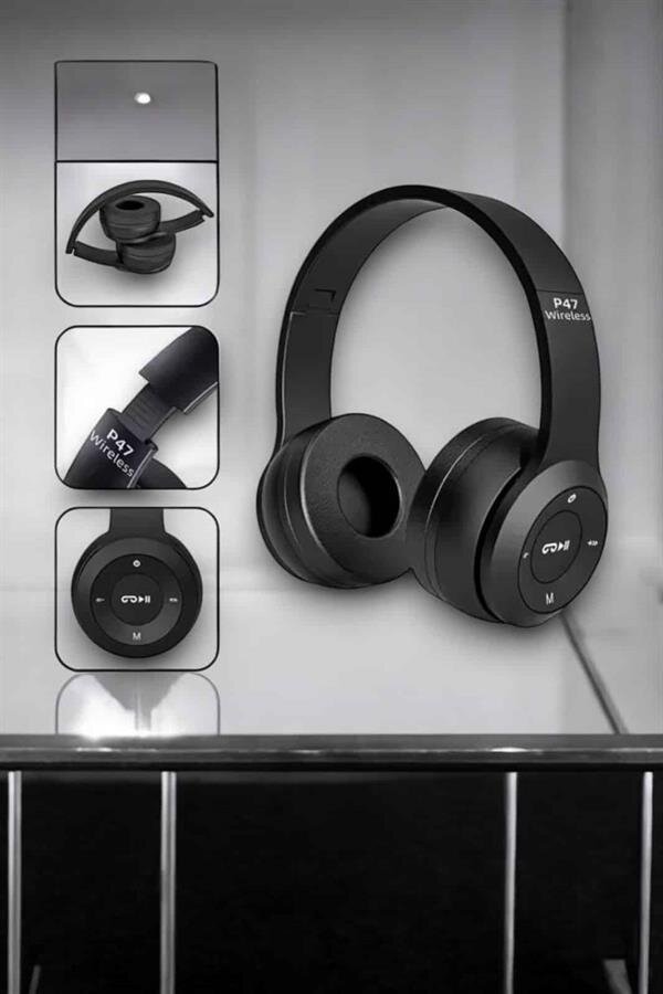 Kulak Üstü TF Kart ve AUX Destekli Ergonomik Bluetooth Kulaklık