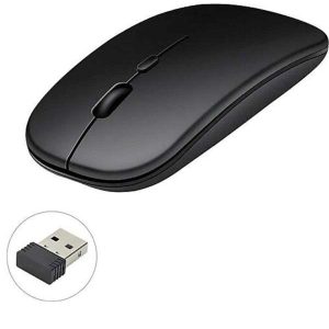 Kablosuz Mouse Fare Şarjlı Bluetooth Wireless Çift Modlu Sessiz