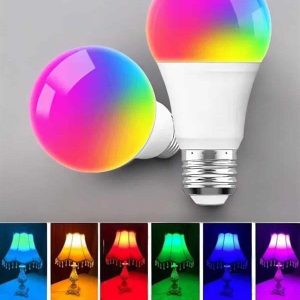 Led Ampul Enerji Dostu RGB Işıklı 100W Led Işık