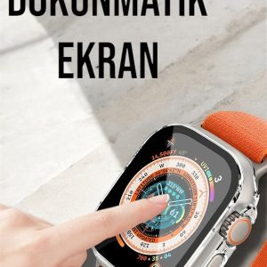 Bluetooth Bağlantılı 49MM Dokunmatik Akıllı Saat Sağlık ve Spor Takip Özellikli