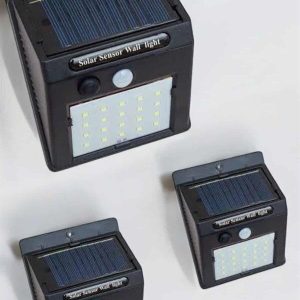 Güneş Enerjili Bahçe Lambası Solar Gece Aydınlatma Sensörlü Lamba