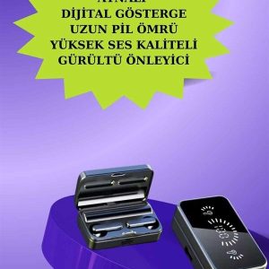 Powerbank Bluetooth Kulaklık Ve Yeni Model Akıllı Saat Seti ANC Özelliği Dokunamatik