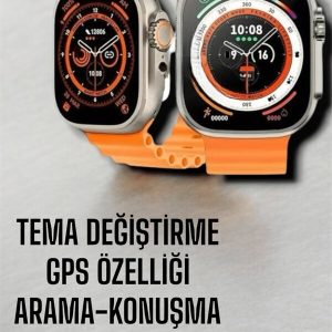 Suya ve Toza Dayanıklı 45 MM Akıllı Saat Bildirim ve Cevapsız Çağrı Görüntüleme