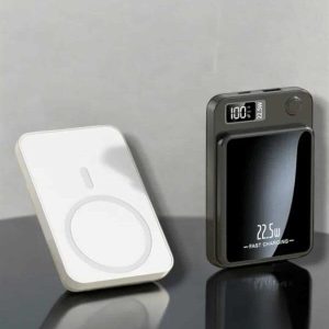 iOS Uyumlu 22.5W Hızlı Şarj Magsafe Powerbank Dijital Göstergeli 10.000 mAh