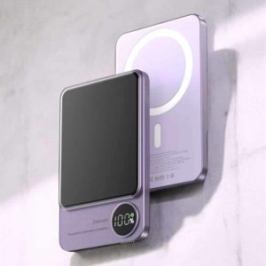 22.5W Magsafe Kablosuz Şarjlı Powerbank Dijital Ekran ve Hızlı Şarj