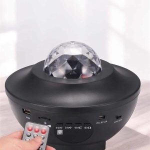 Projektör Yıldız Gece Lambası Disko Topu Bluetooth Bağlantılı Taşınabilir Şarjlı