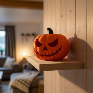 21 cm Kapaklı Balkabağı Kutu Konsept Dekor