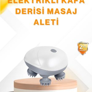 Şarjlı Kafa Masaj Aleti 3 Hız Ayarlı Derin Masaj