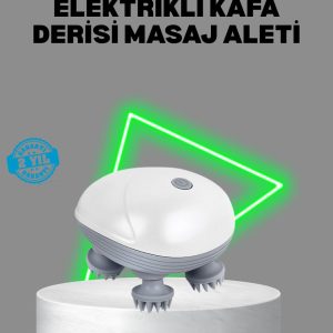 Elektrikli Kafa Derisi Masaj Aleti Islak ve Kuru Kullanım