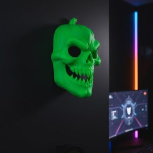 Yeşil Korku Temalı Maske Cadılar Bayramı Dekor