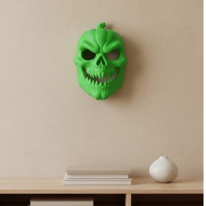 Yeşil Dekoratif Korku Maskesi Duvar Süsü