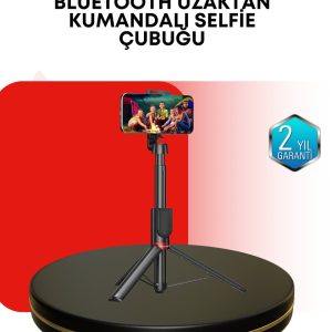 Dikey ve Yatay Çekim Destekli Selfie Stick Tripod