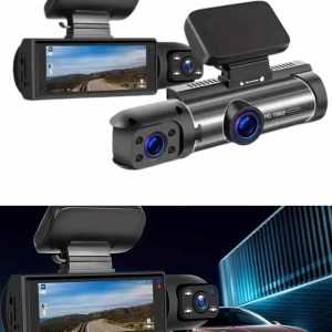 Araç İçi Full Hd Kamera Ön ve Arka Kameralı Ekranlı Araç Kamerası