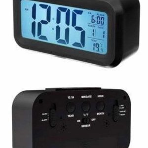 Dijital Masa Saati Takvim Çalar Saat Alarmlı Işıklı Led Ekran Pilli