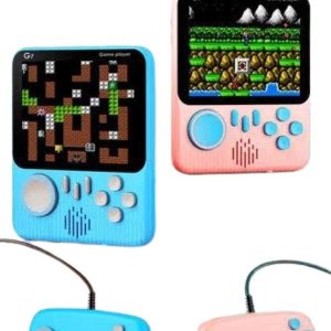 Çift Konsol 666 Adet Retro Oyun El Atarisi Taşınabilir 3.5 İnç Ekran