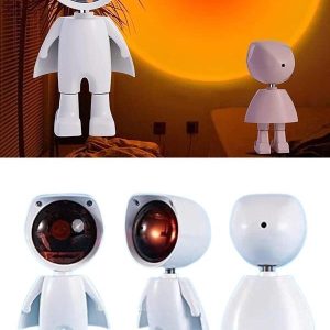 Astronot Işık Projektörü Gökkuşağı Projeksiyon Gece Lambası Hediyelik