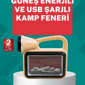 Alev Efektli Güneş Enerjili Lamba – Su Geçirmez