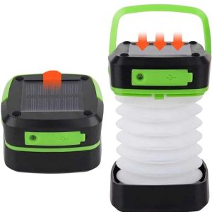 Katlanabilir Kamp Lambası Akordiyon Lamba Şarjlı 3 Kademeli Solar