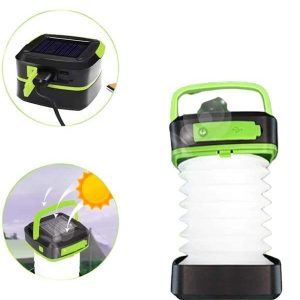 Kamp Lambası Katlanabilir Lamba Solar Şarjlı Led Lamba El Fenerli