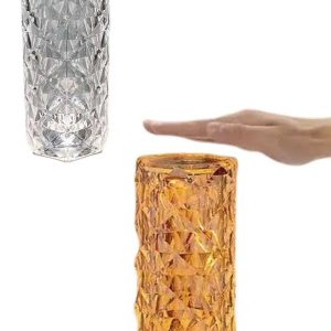 Masa ve Gece Lambası Şık ve Dayanıklı Sensörlü Şarjlı Kristal Lamba