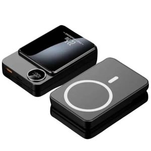 Magsafe Powerbank 10.000 mAh 22.5 Watt Hızlı Şarj Göstergeli Kablosuz Taşınabilir Şarj