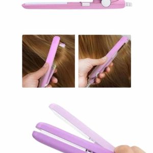 Saç Düzleştirici Pürüzsüz Parlaklık Seyahat Tipi Taşınabilir Seramik Kaplama