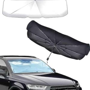 Taşınabilir Oto Cam Güneşliği Katlanabilir Tüm Araçlara Uyumlu Güneş Gölge Koruyucu
