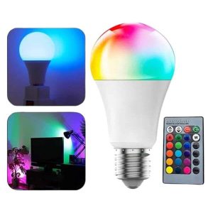 Akıllı RGB Led Ampul Led Uzaktan Kumandalı Renk Değiştiren Ampul