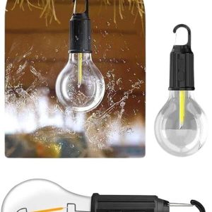 Taşınabilir Şarjlı Led Ampul Askılı Lamba Kamp Bahçe Lambası