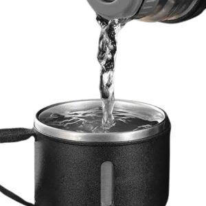 Termos Seti Paslanmaz Çelik 3 Bardaklı Vakumlu Termos Set 500 Ml 12 Saate Kadar Isı Koruma