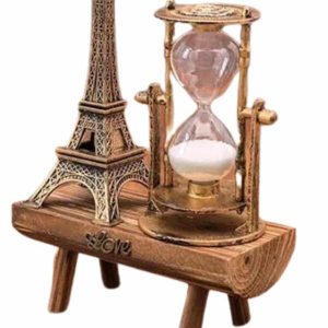 Eyfel Kuleli Kum Saati Dekoratif Hediyelik Eşya Retro Eyfel Kulesi