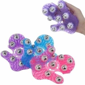 9 Bilyeli Masaj Eldiveni Tüm Vücut Masajına Uygun Kafa Masaj Aleti