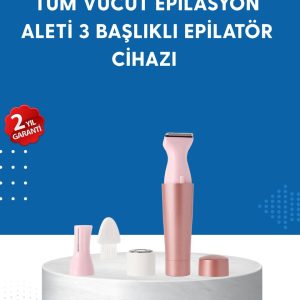 3 Başlıklı Taşınabilir Yüz ve Vücut Tüy Alma Makinesi