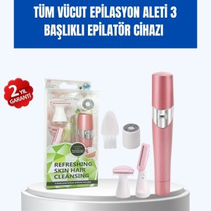 Pürüzsüz Cilt İçin Çok Fonksiyonlu Epilasyon Aleti