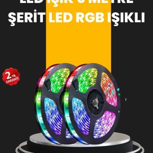 5 Metre Kumandalı Su Geçirmez Şerit LED