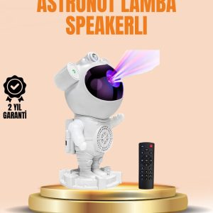 Bluetooth ve Dahili Ses Özellikli Astronot Projeksiyon Lambası